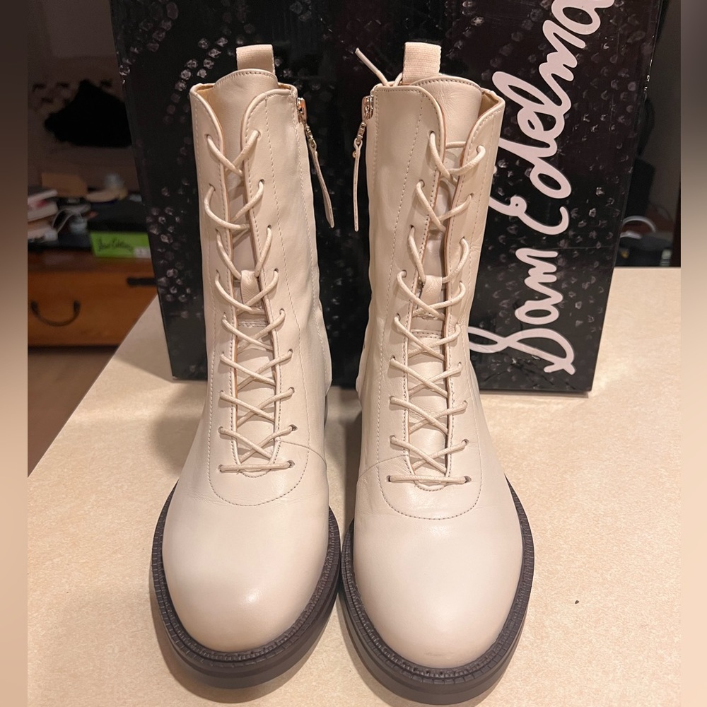 Sam Edelman Nellyn Leather Combat Boots